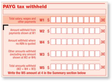 PAYG withholding .